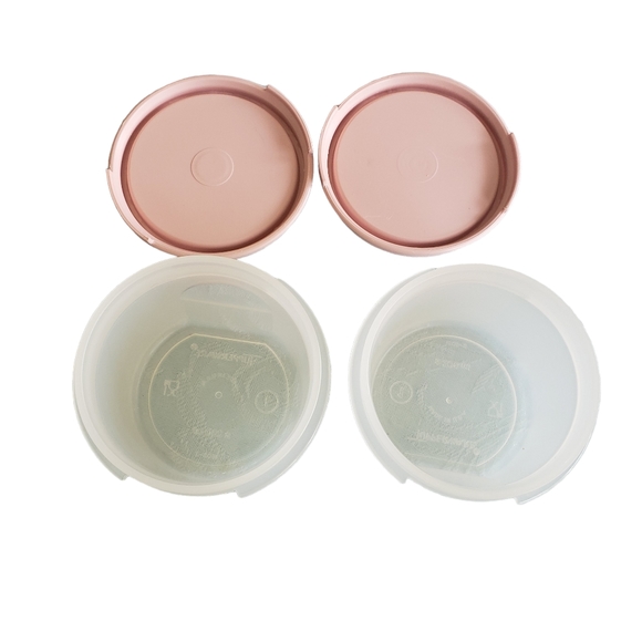 Tupperware Pink Modular Mates 2 Pack Small Round Container Set 200 ml each #1 - Picture 11 of 11